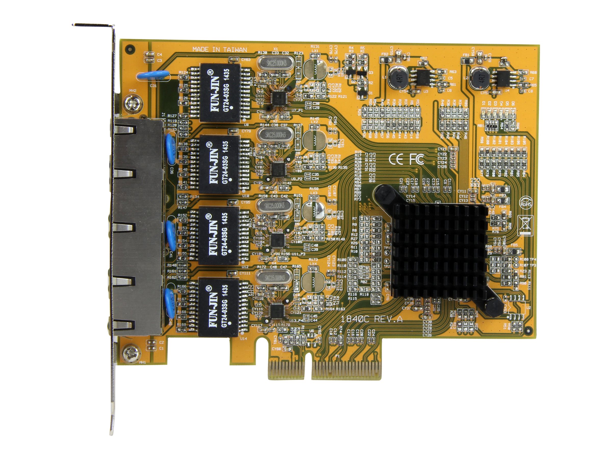 STARTECH.COM 4 Port PCIe Gigabit Netzwerkkarte - Quad Port PCI Express GbE NIC STARTECH.COM 4 Port PCIe Gigabit Netzwerkkarte - Quad Port PCI Express GbE NIC