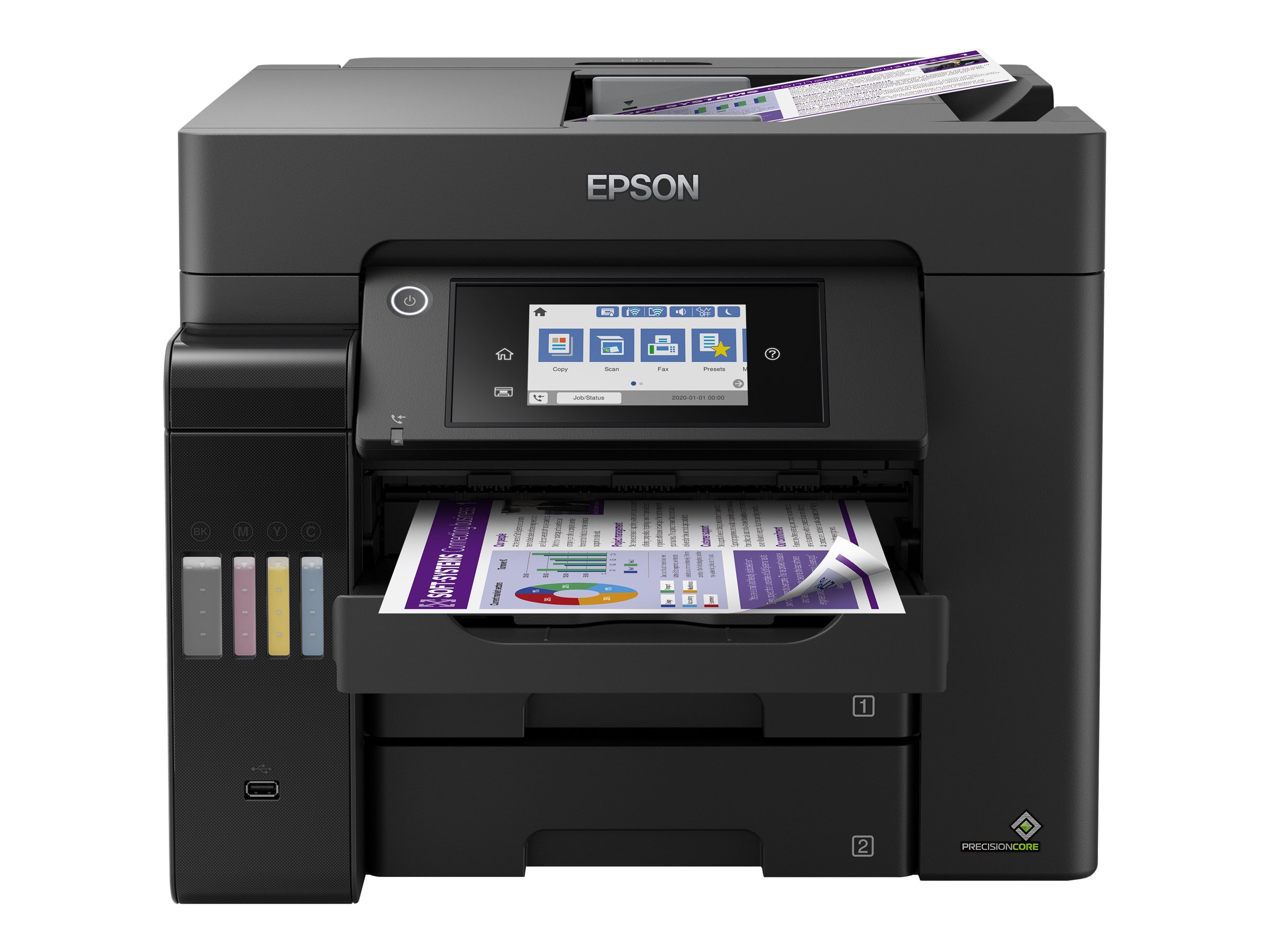 EPSON EcoTank ET-5850 4 in 1 Tintenstrahl-Multifunktionsdrucker schwarz