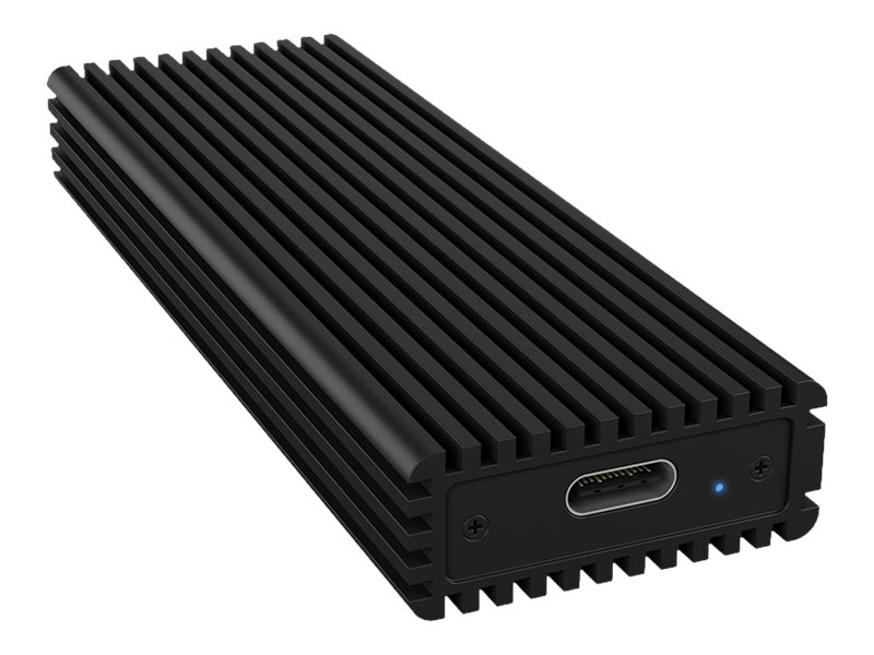 ICY BOX externes Gehaeuse fuer NVME M.2 IB-1816-C31 M.2 SSD mit USB3.1 Type-C bis zu 10Gbits M-Key  Gehaeuse mit Schiebemechanismus