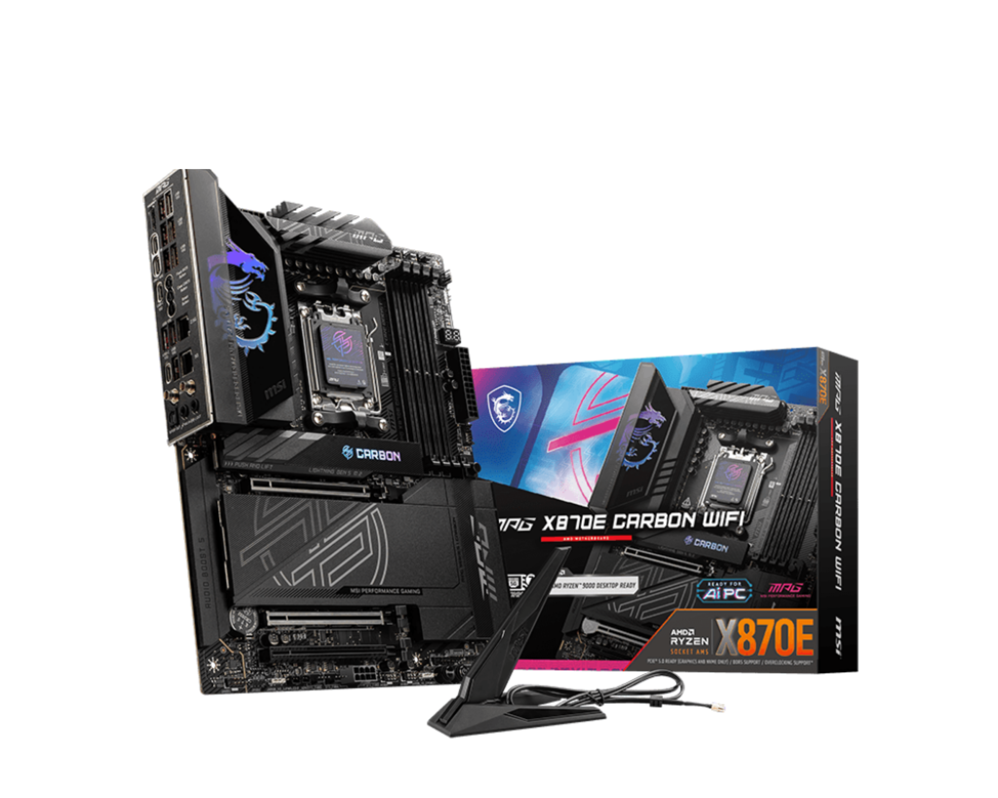 MSI MPG X870E Carbon Wifi Wi‑Fi 7 5 Gigabit Ethernet