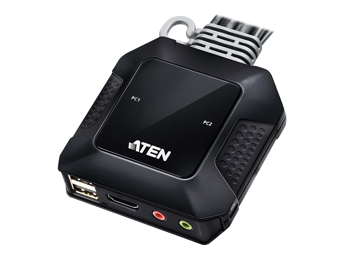 ATEN CS22H - KVM-/Audio-/USB-Switch - 2 Anschlüsse