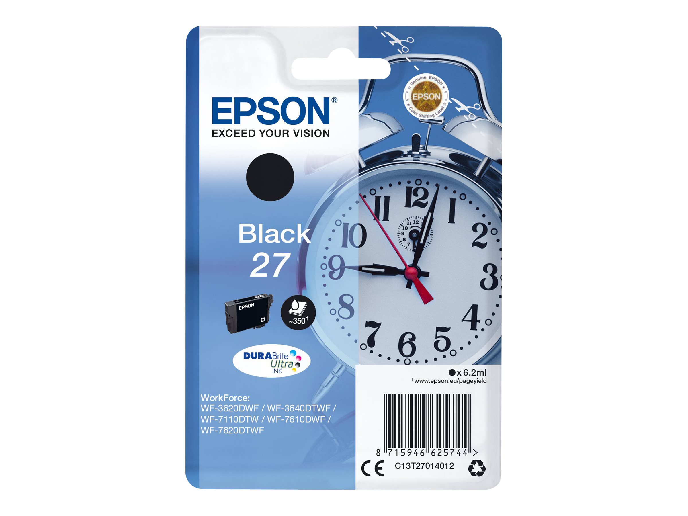 C13T27014012 EPSON WF Tinte black ST 350