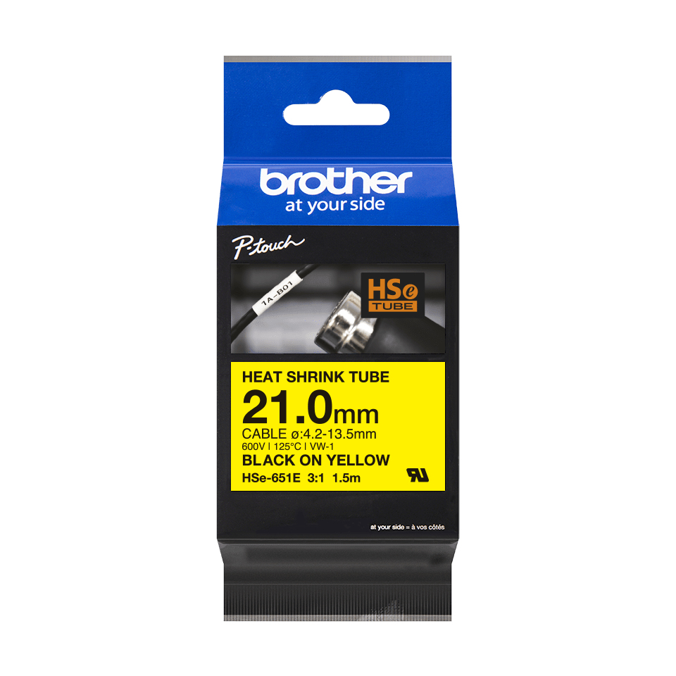 HSE651E BROTHER Schrumpfschlauch 21mm