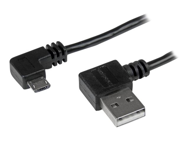 StarTech.com Micro USB Kabel mit rechts gewinkelten Anschlüssen - Stecker/Stecker - 1m - USB A zu Micro B Anschlusskabel - USB-Kabel - 1 m