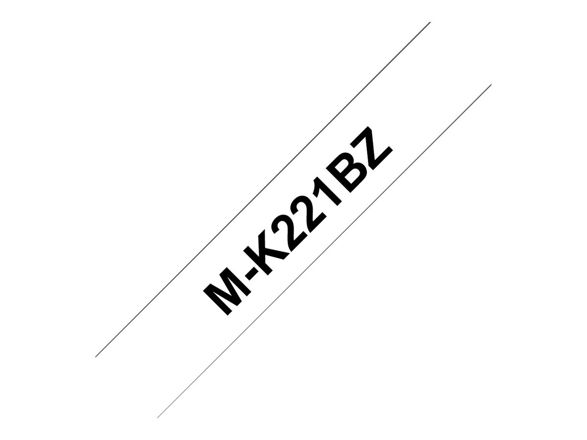 MK221BZ BROTHER PT Schriftband 9mm weiss MK221BZ BROTHER PT Schriftband 9mm weiss