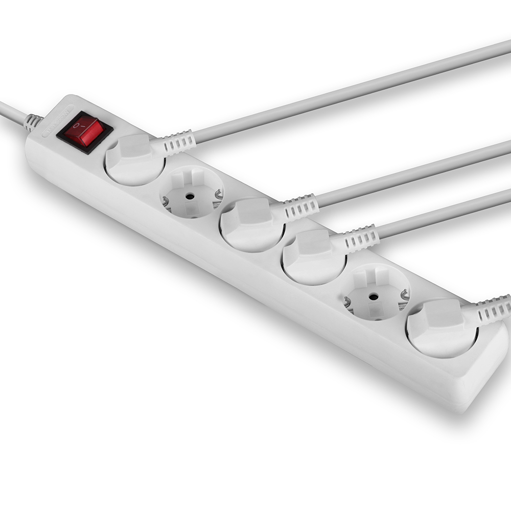 LINDY 6-fach Schuko Steckdosenleiste mit Schalter LINDY 6-fach Schuko Steckdosenleiste mit Schalter