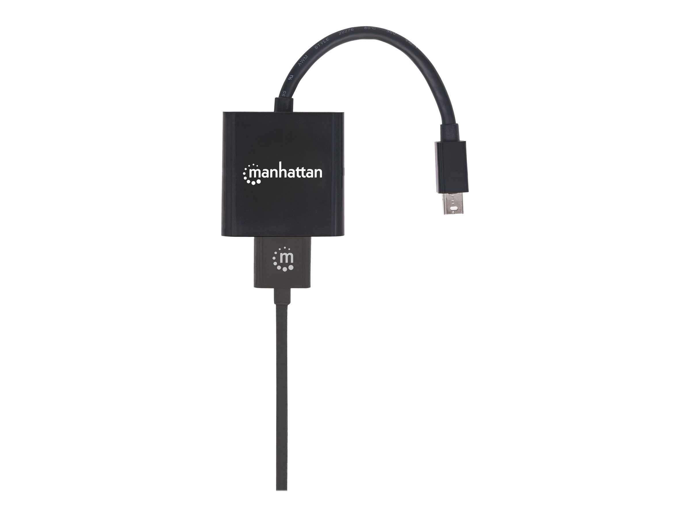 MANHATTAN Mini-DisplayPort auf HDMI aktiver Mini-DisplayPort-Stecker auf HDMI-Buchse 4K60Hz schwarz