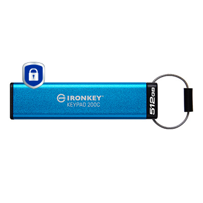 Kingston IronKey Keypad 200C 512GB AES-256 USB-C