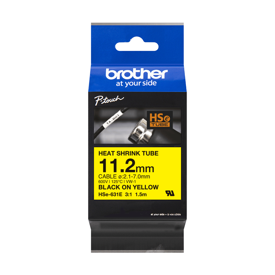 HSE631E BROTHER Schrumpfschlauch 11,2mm