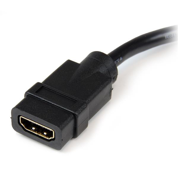 STARTECHCOM HDMI auf DVI Adapter 20cm DVID 25 pin Stecker zu HDMI 19 pin Buchse Monitor Dongle Adapterkabel