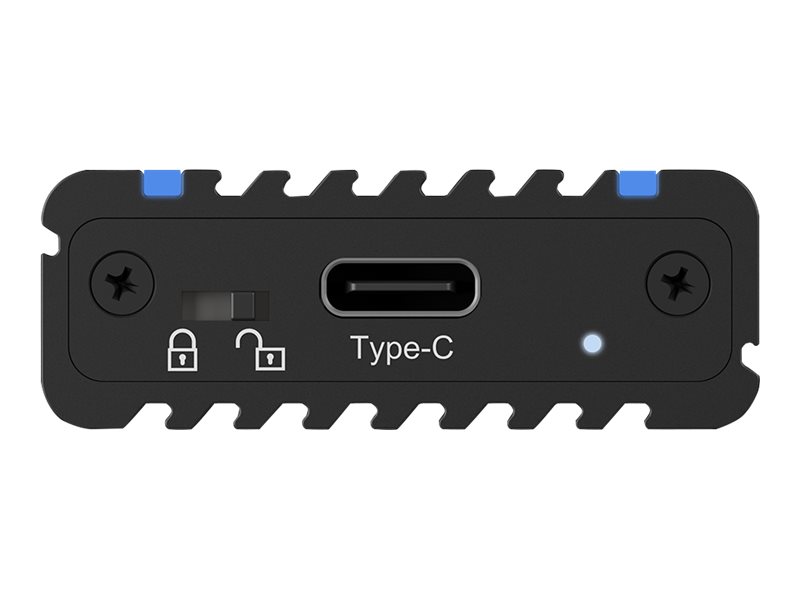 ICY BOX ext.Modding Gehaeuse NVME M.2 IB-1824ML-C31 M.2 SSD mit USB3.1 Type-C bis zu 10Gbits M-Key mit Schreibschutz + Coolpad