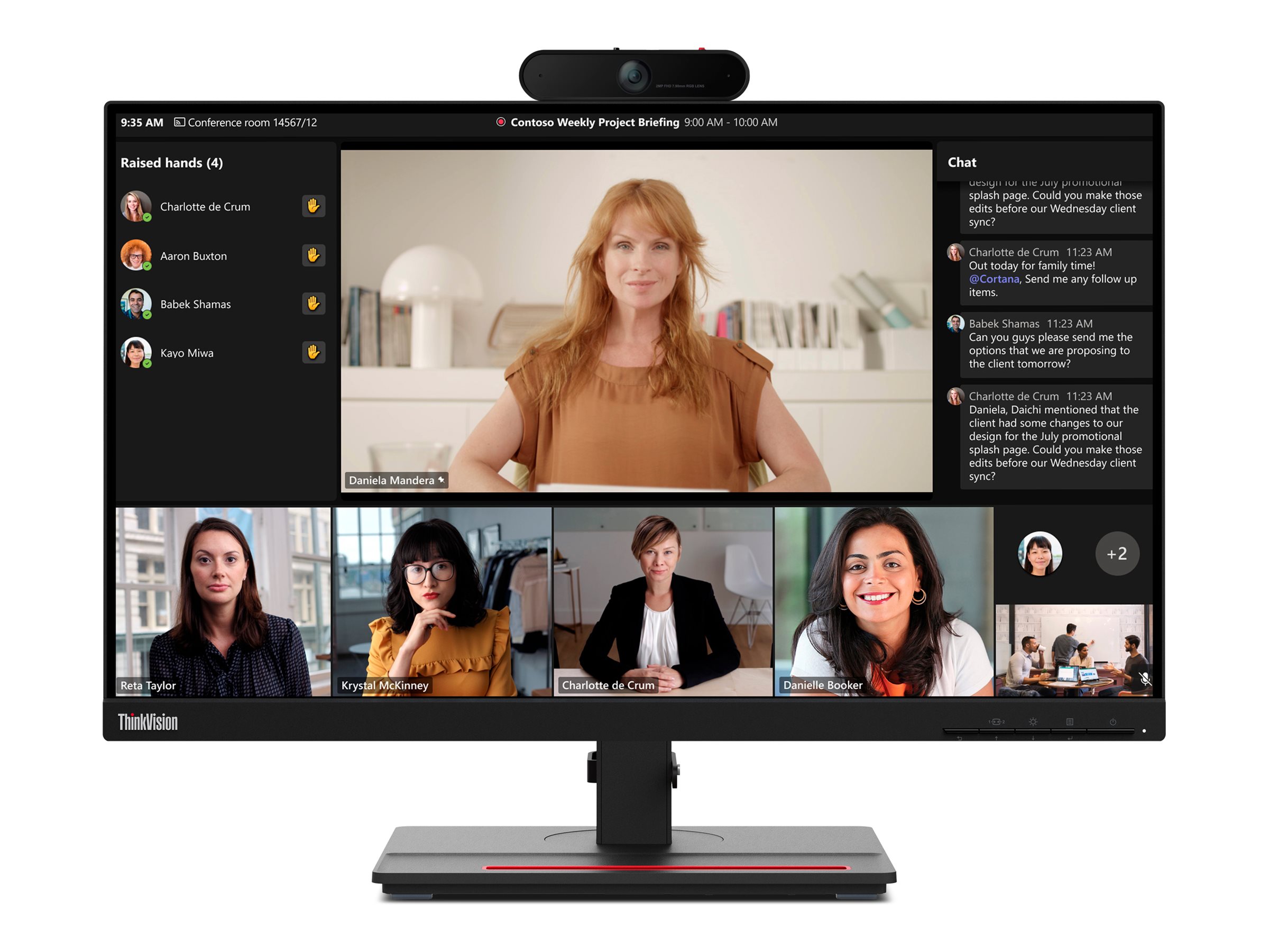 LENOVO ThinkVision T24m-29 60,45cm 23,8Zoll IPS 16:9 1920x1080 250cd/m2 4ms HDMI DP USB Type-C TopSeller