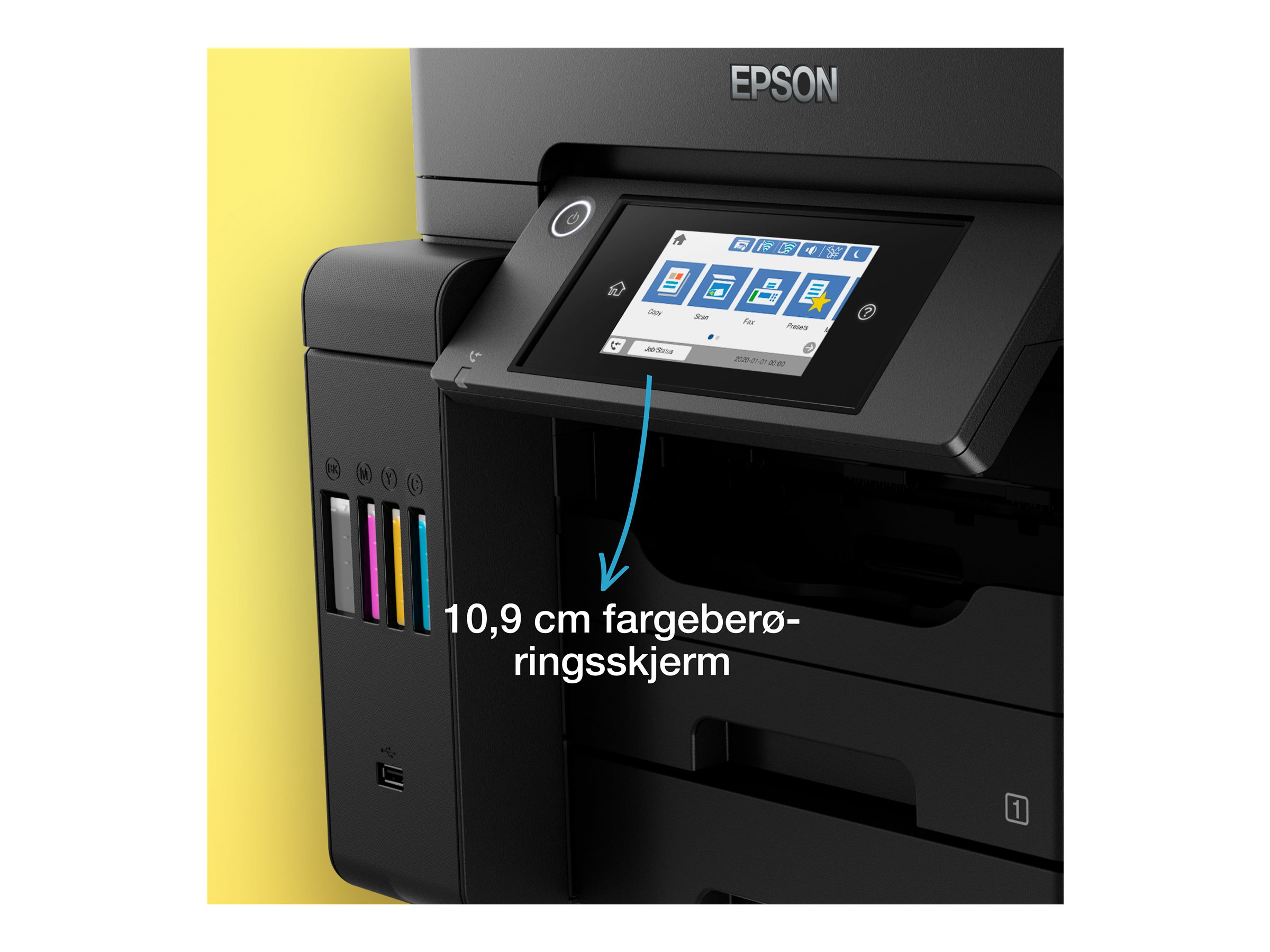 EPSON EcoTank ET-5850 4 in 1 Tintenstrahl-Multifunktionsdrucker schwarz