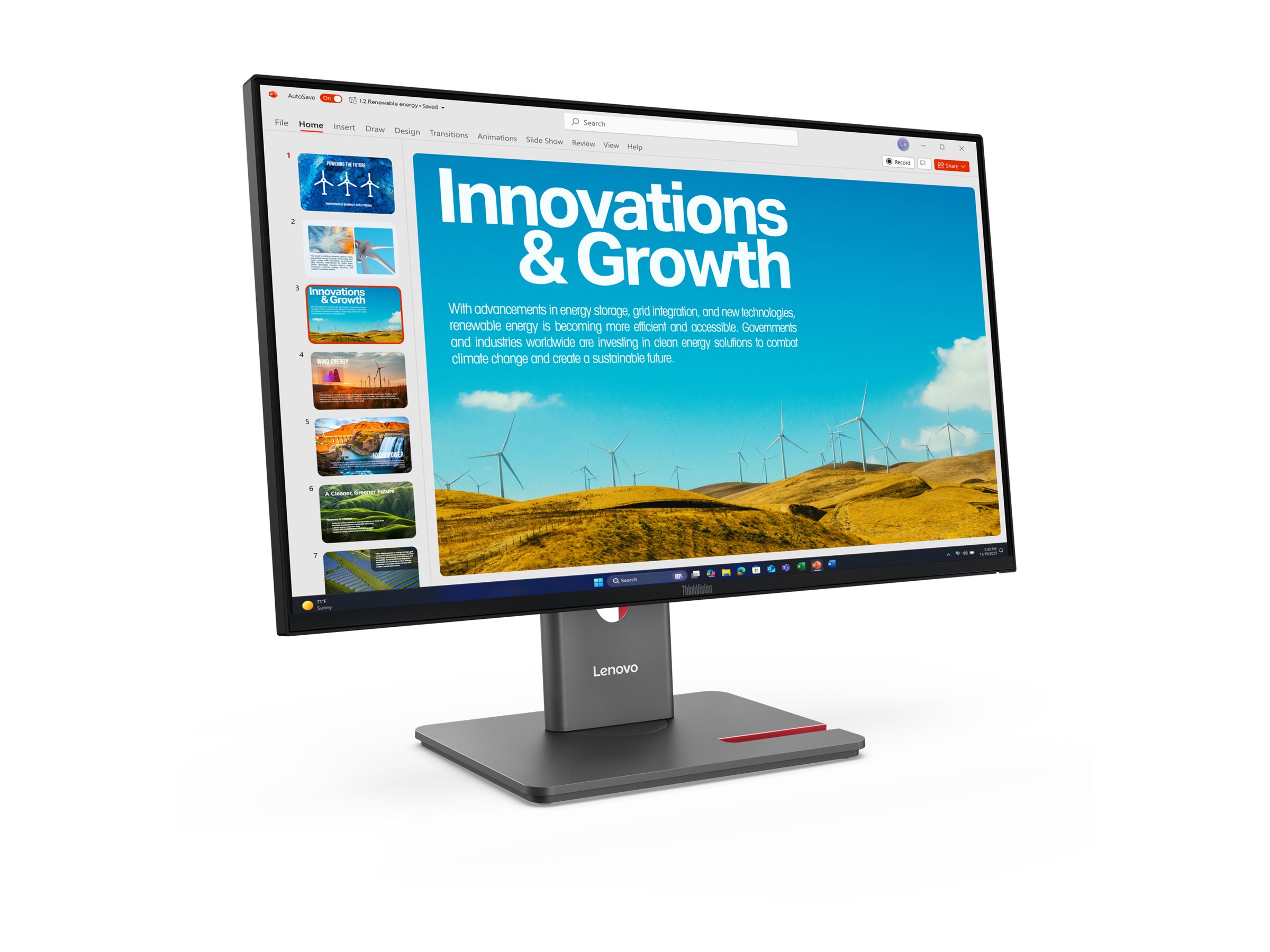 LENOVO ThinkVision P24QD40 60,45cm 23,8Zoll 2560x1440 IPS 120Hz USBC docking 140W Daisy Chain KVMeKVM Factory TopSeller