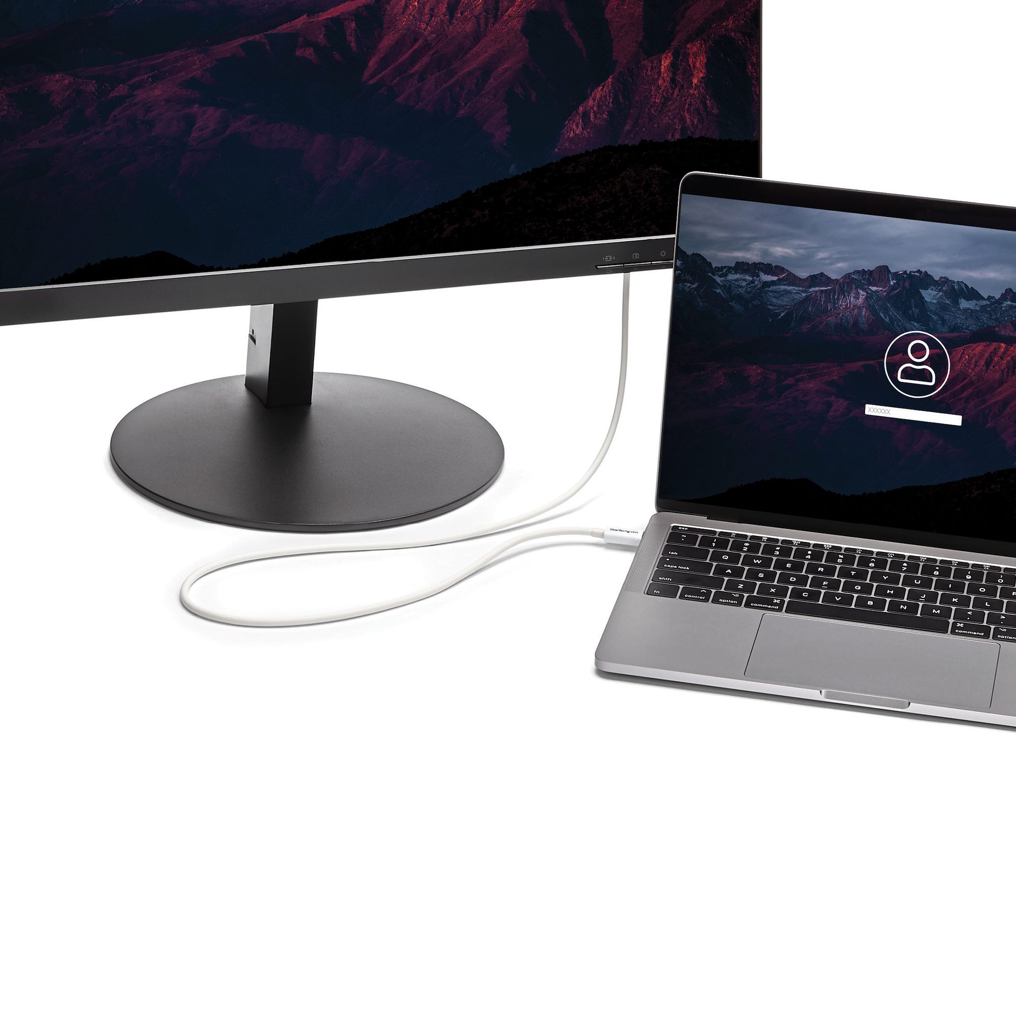 STARTECHCOM Thunderbolt 3 Kabel 20Gbits 2m Weiss 4K 60Hz Passiv Thunderbolt Kabel USB Typ C Lader