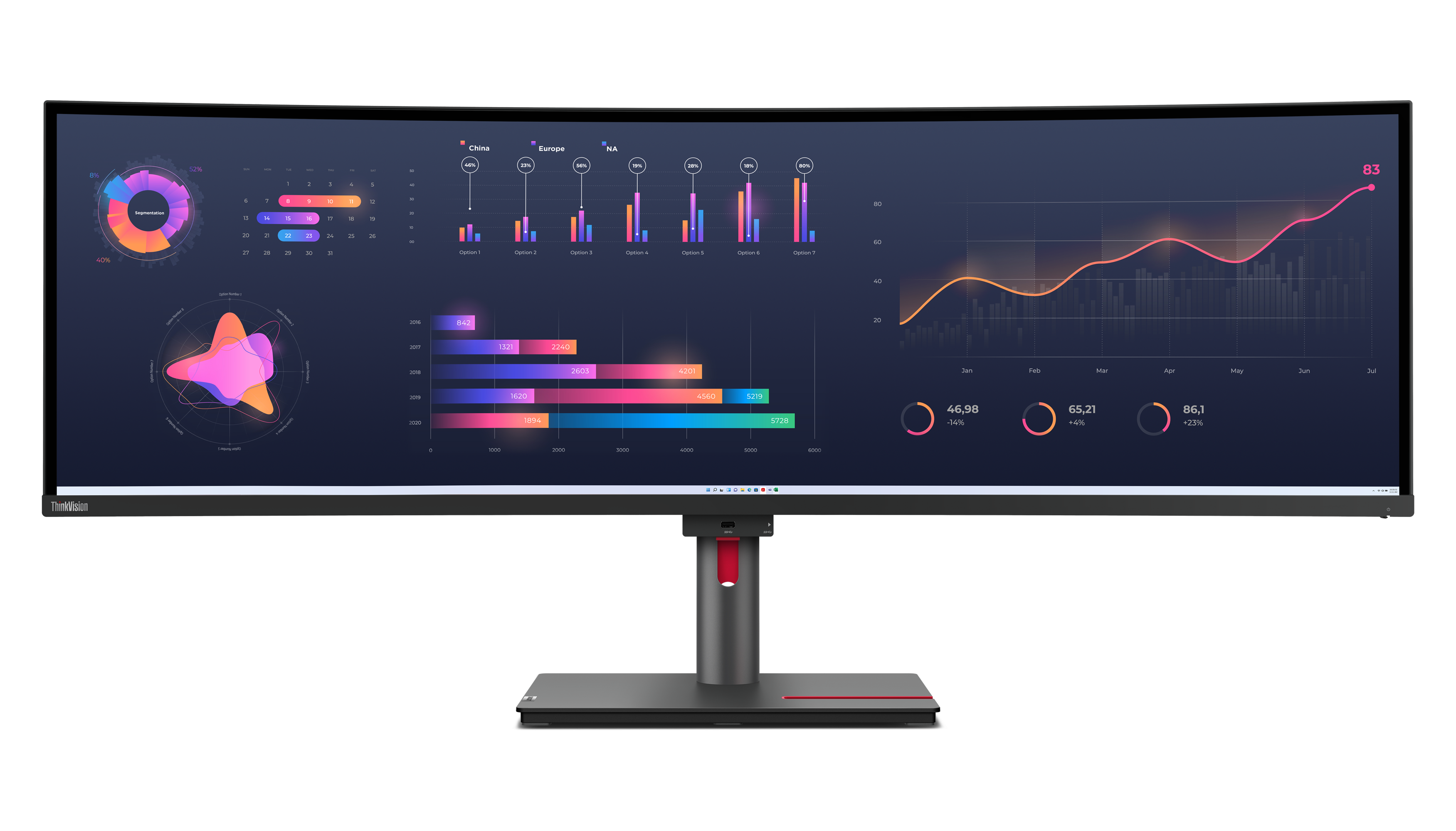 LENOVO ThinkVision P49w30 124,46cm 49Zoll IPS 5120x1440 329 60Hz 350cdm2 4ms 2x HDMI DP 4xUSB 32 G1 USBC 32 G1 USBB 32 G1 TS
