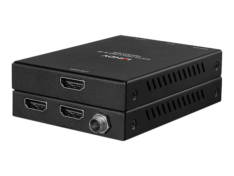 LINDY 50m Cat.6 18G HDMI & IR Extender with Loop Out port