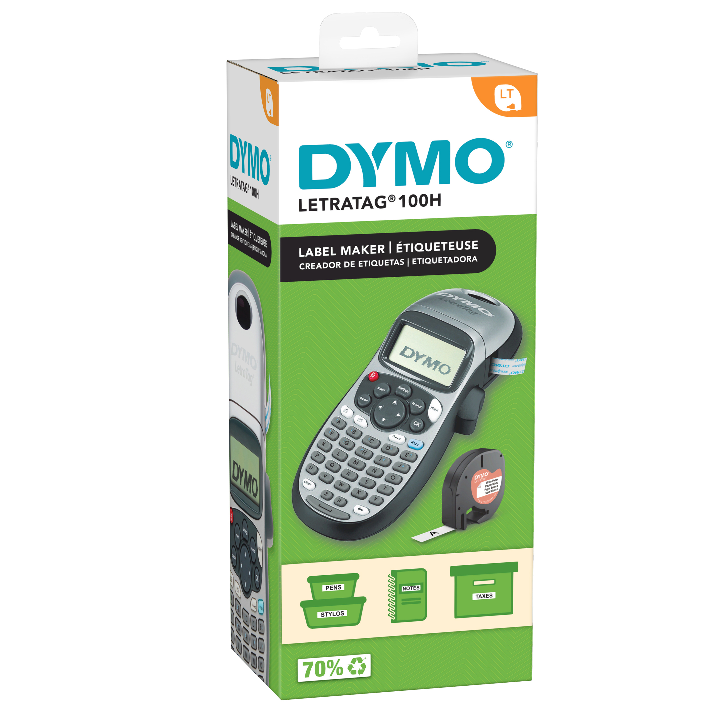 Dymo LetraTag LT-100H Beschriftungsgerät Thermodirekt s/w
