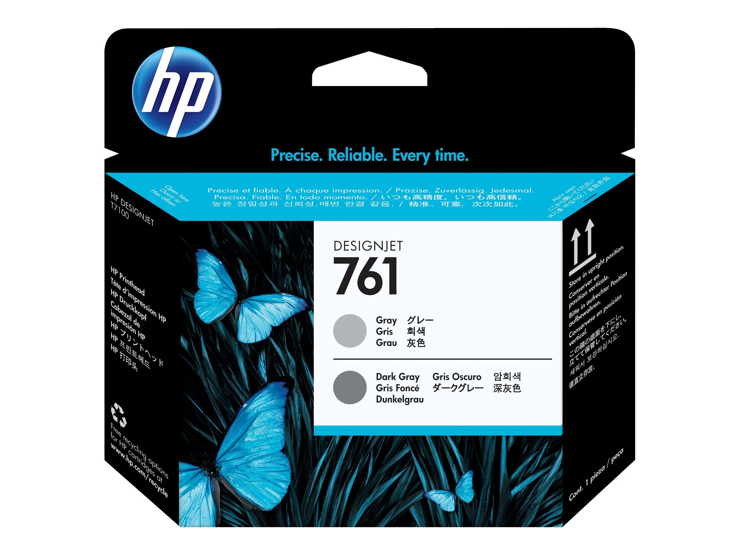 HP 761 Original Druckkopf grau und dunkel grau Standardkapazitaet 1er-Pack HP 761 Original Druckkopf grau und dunkel grau Standardkapazitaet 1er-Pack