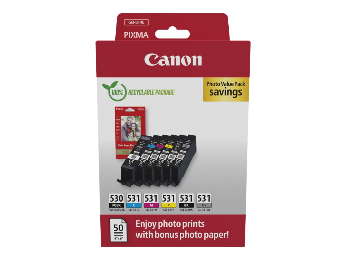 6117C004 CANON PGI530+CLI531PGBK+PP201 6117C004 CANON PGI530+CLI531PGBK+PP201