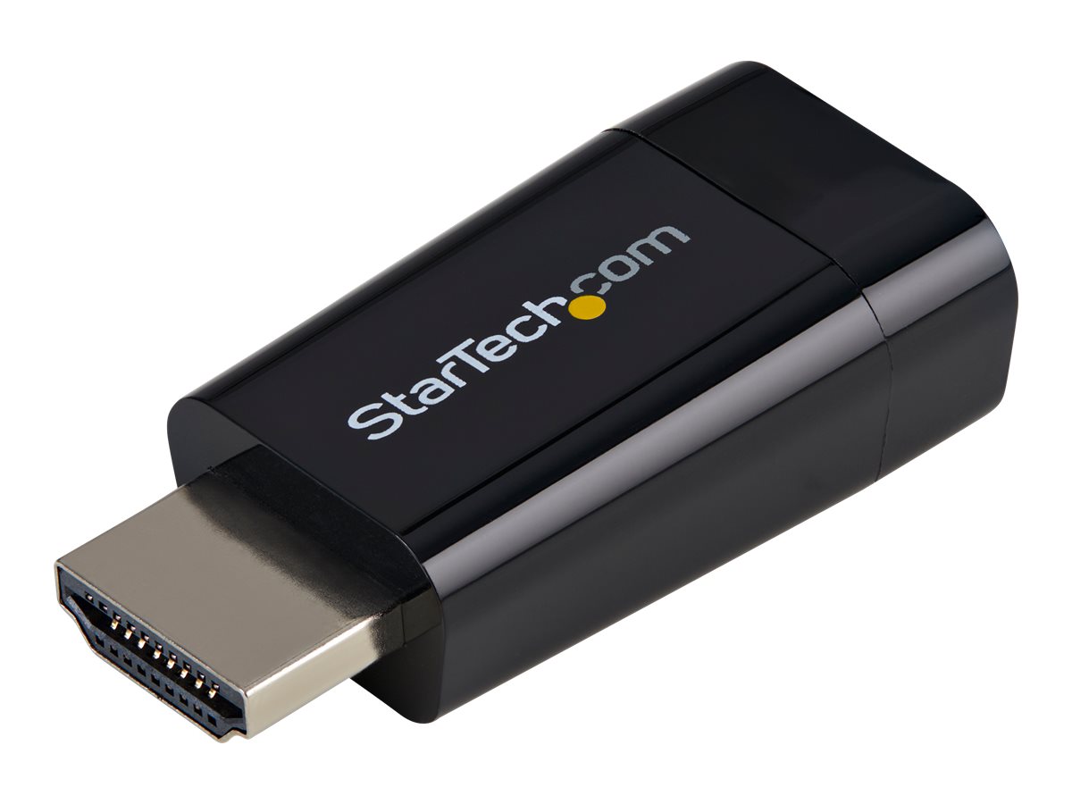 StarTech.com Kompakter HDMI auf VGA Adapter/ Konverter ideal für Chromebooks Ultrabooks & Laptops- HDMI zu VGA HD15 Wandler - 1920x1200 - Videoanschluß - HDMI / VGA - 4.5 cm