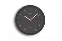 MAUL Funkwanduhr MAULjump schwarz Kunststoff, Ø 31,0 cm