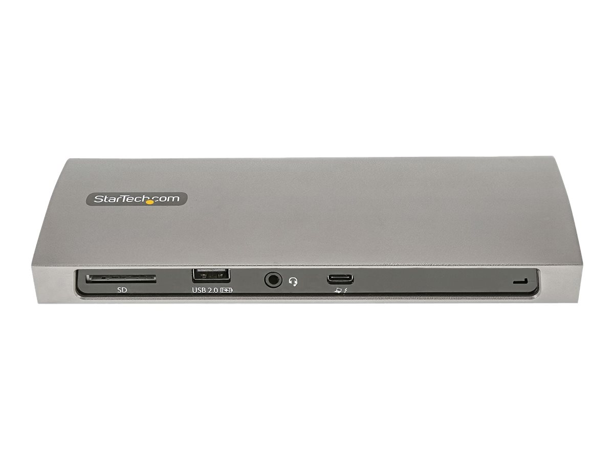 STARTECH.COM Thunderbolt 4 Dock 96W PD Single 8K or Dual Monitor 4K 60Hz 3x TB4/USB4 4x USB-A SD GbE 0.8m TB4 Dock Cable