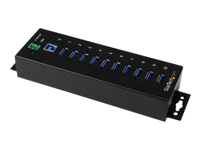 STARTECH.COM 10 Port Industrieller USB 3.0 Hub - ESD und Überspannungsschutz - DIN Tragschienen oder Oberflächen montierbar STARTECH.COM 10 Port Industrieller USB 3.0 Hub - ESD und Überspannungsschutz - DIN Tragschienen oder Oberflächen montierbar