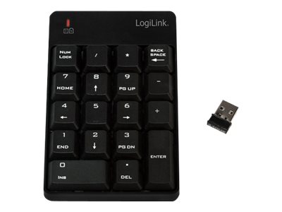 LogiLink Kabelloses Funk Keypad 18 Tasten 2,4Ghz