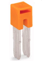 Wago Querbruecker 282-424 orange isoliert Wago Querbruecker 282-424 orange isoliert