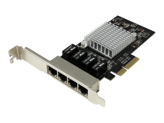 STARTECH.COM 4 Port Gigabit Ethernet PCI Express Network Card - Intel STARTECH.COM 4 Port Gigabit Ethernet PCI Express Network Card - Intel