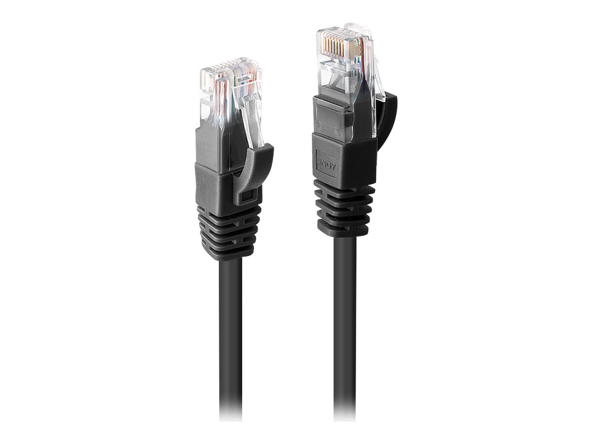 LINDY Cat.6 U/UTP Kabel schwarz 5m