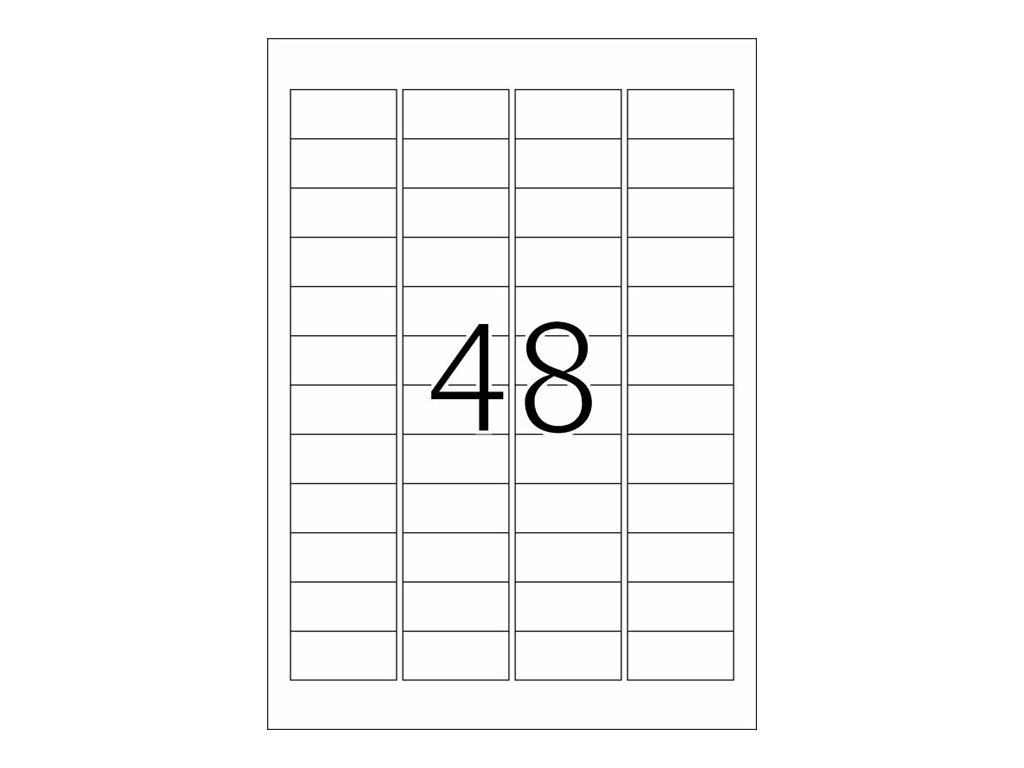 480 HERMA Folien-Kraftklebe-Etiketten 9531 weiss 45,7 x 21,2 mm
