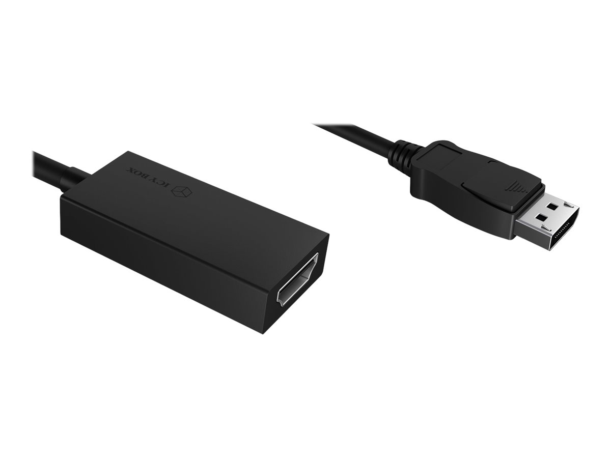 Adapter ICY BOX DisplayPort 12 HDMI 4K 60Hz Black