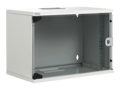 DIGITUS Wandschrank 48,3cm 19Zoll 9HE RAL 7035 grau unmontiert ohne Fachboden DIGITUS Wandschrank 48,3cm 19Zoll 9HE RAL 7035 grau unmontiert ohne Fachboden