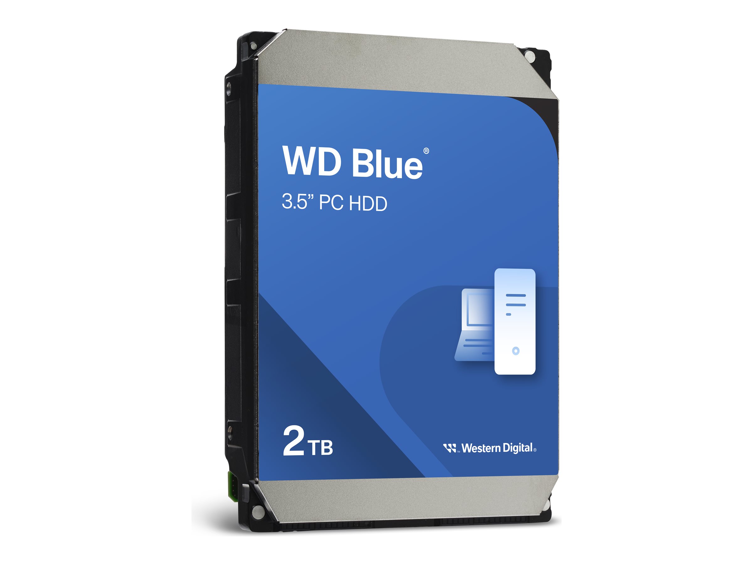 WD Blue 2TB SATA 6Gb/s HDD internal 8,9cm 3,5Zoll serial ATA 256MB cache 5400 RPM RoHS compliant Bulk