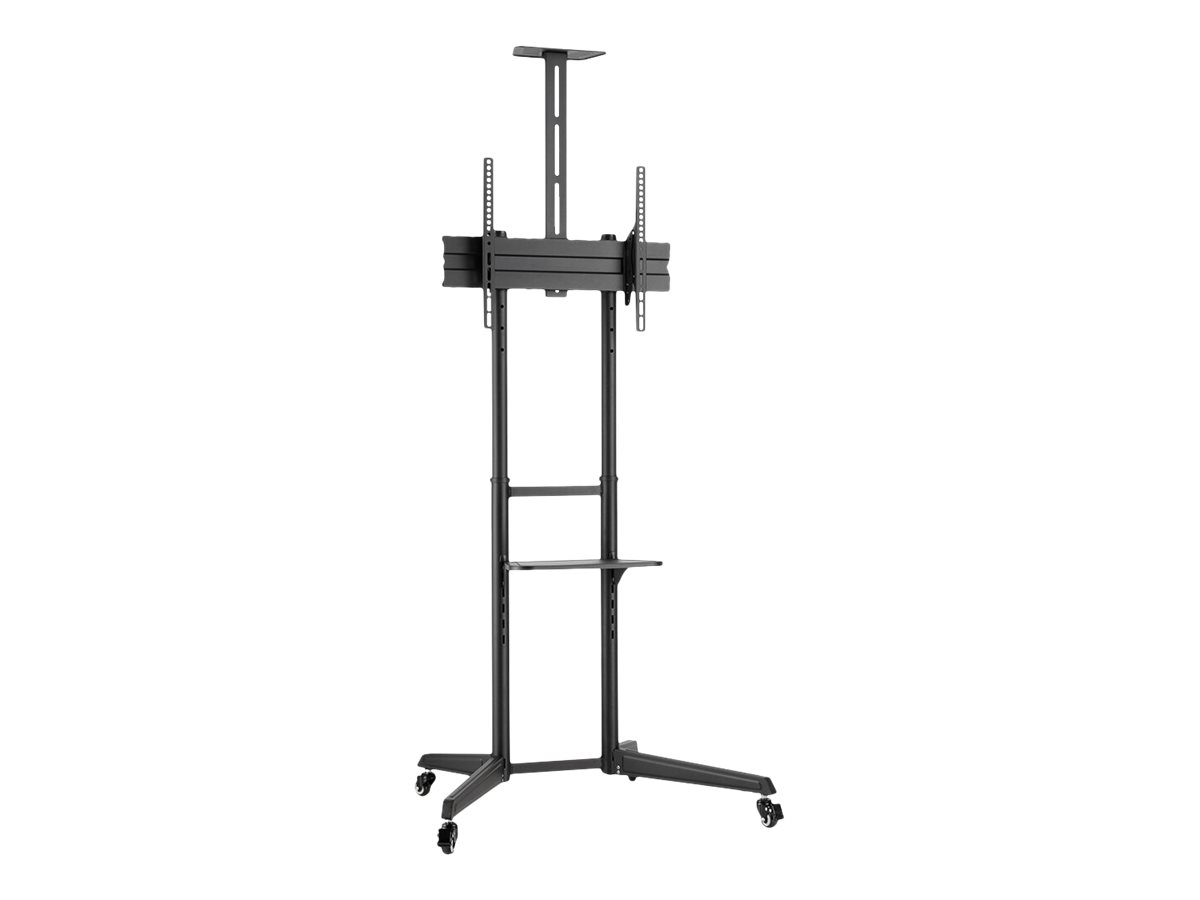 NEOMOUNTS Mobile Floor Stand incl. AV- and cam shelf height adjustable 128,5-145cm