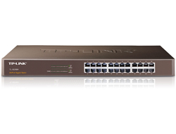 TP-LINK TL-SG1024 24-Port Gigabit Switch 1U 48,26cm 19Zoll Rack-mountable Steel Case Metallgehaeuse