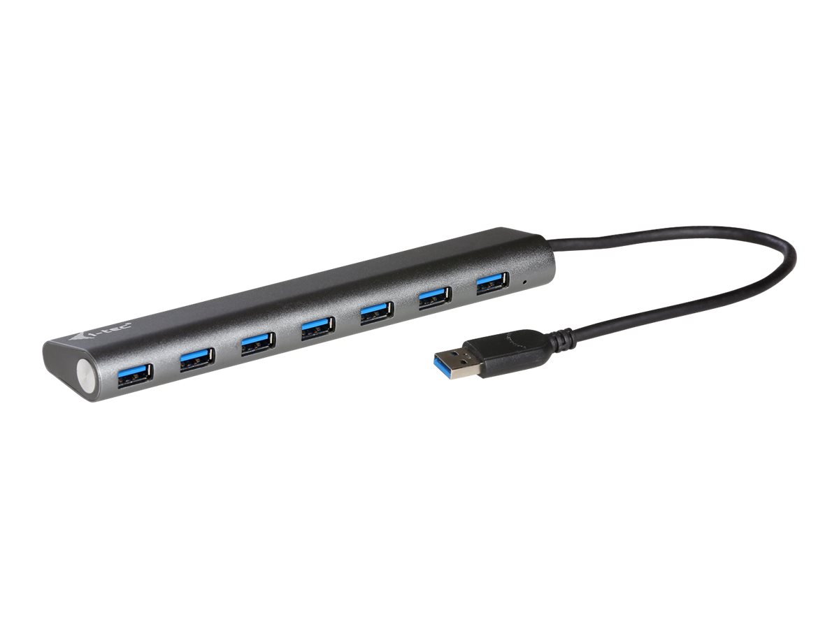 I-TEC USB 3.0 Metal Charging HUB 7port port mit externem Netzadapter  7x USB Ladeport. Fuer Tablets Notebooks Ultrabooks PC