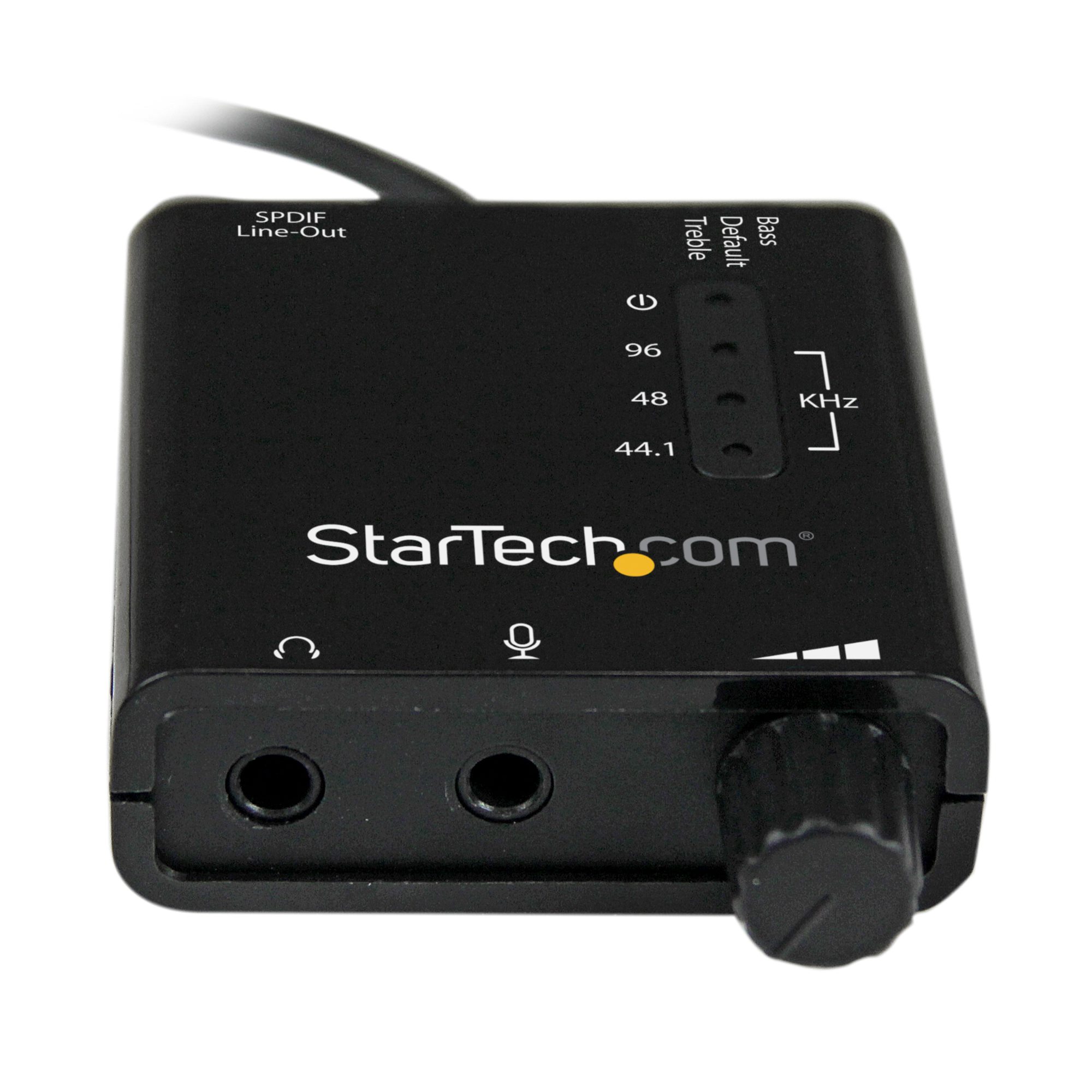 StarTech.com USB Audio Adapter Externe USB Soundkarte SPDIF 2x 3,5mm Klinke Schwarz