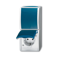 Busch-Jaeger Kombination 2601/6/20 EW-53 ocean Wechsel/SteckdosE