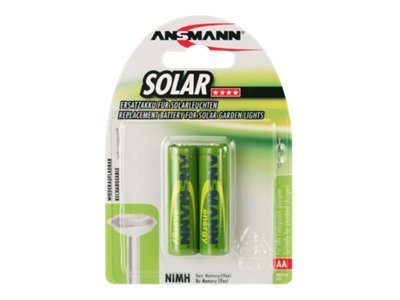 ANSMANN Akkus Solar NiMH Mignon AA 800 mAh, 2 St