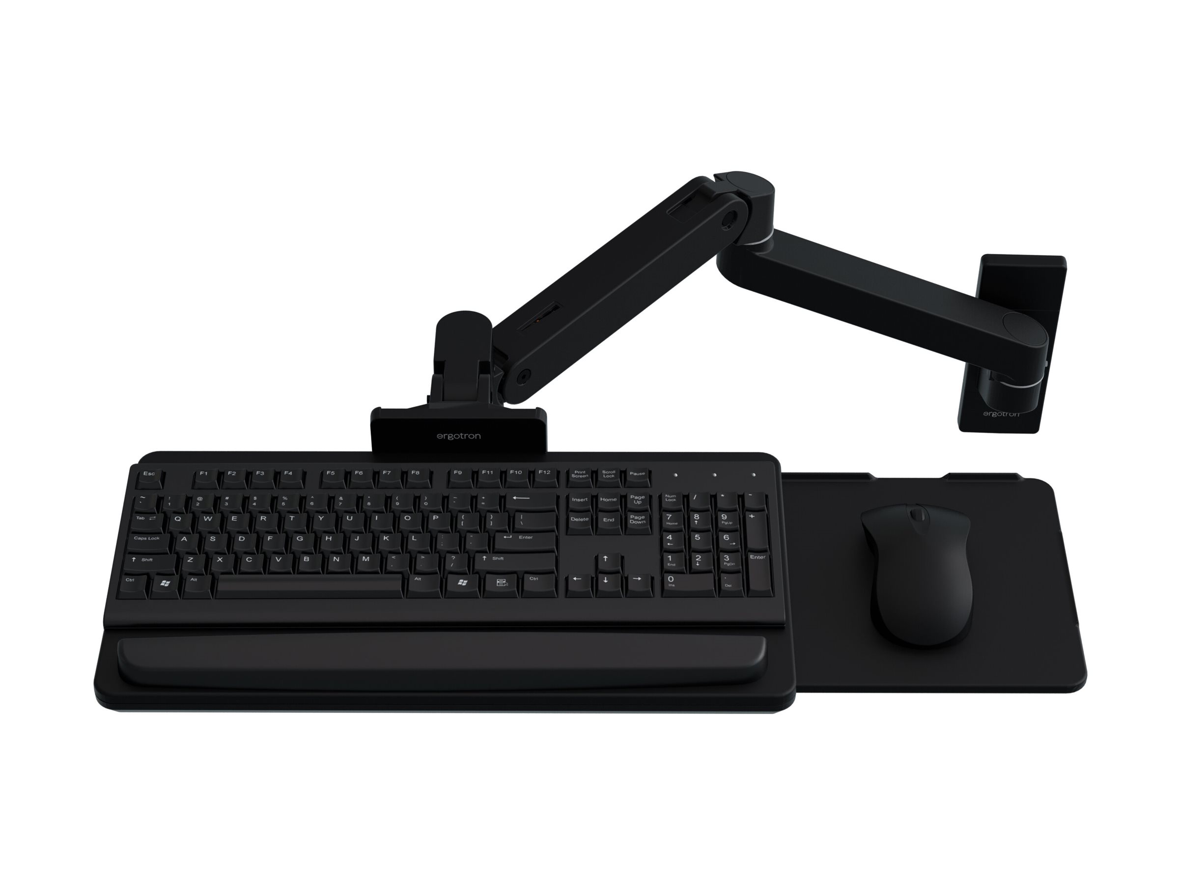 ERGOTRON LX Pro Tastaturarm für die Wand, Constant Force Technologie, Schwarz