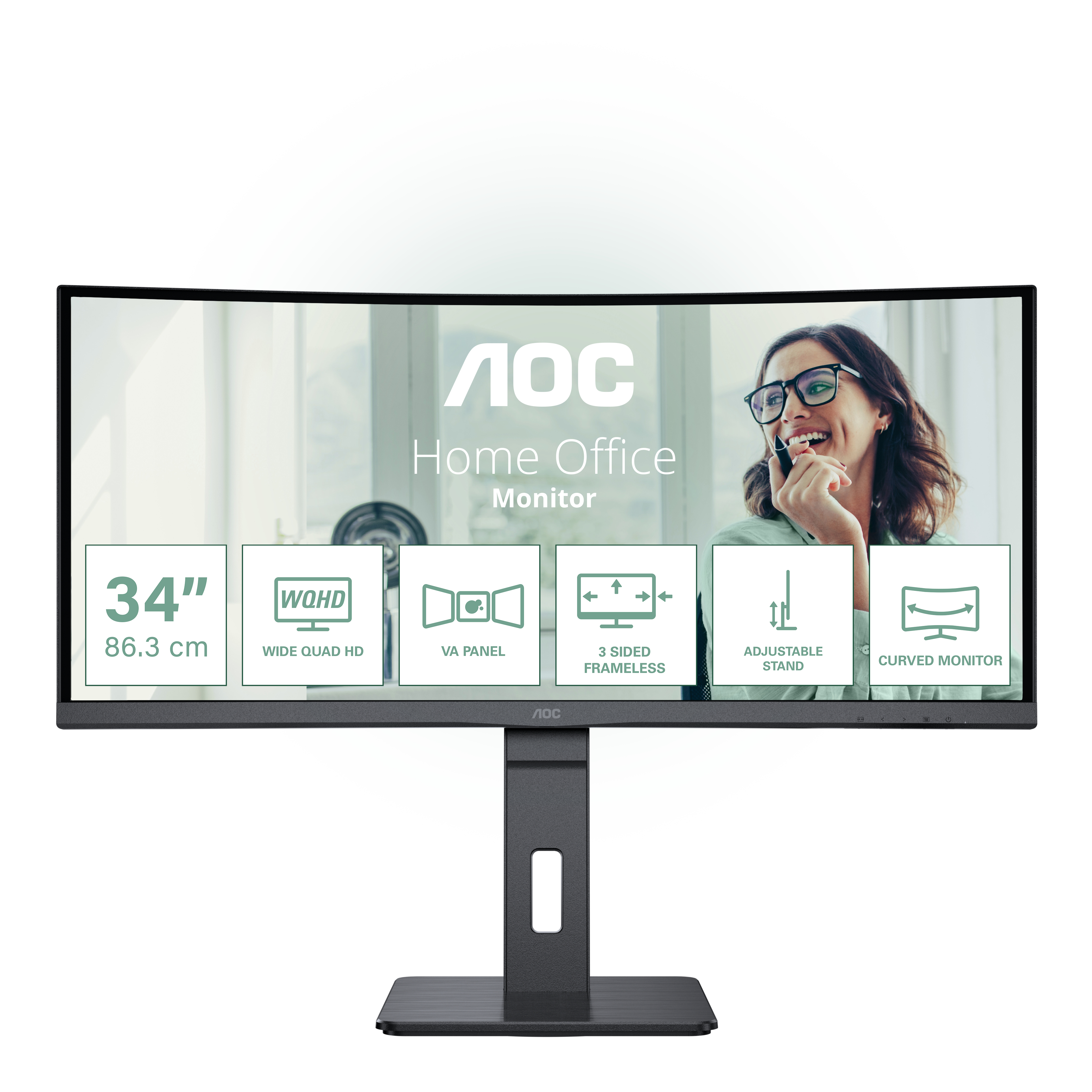 AOC CU34P3CV LED-Monitor gebogen 86,0 cm (34")
