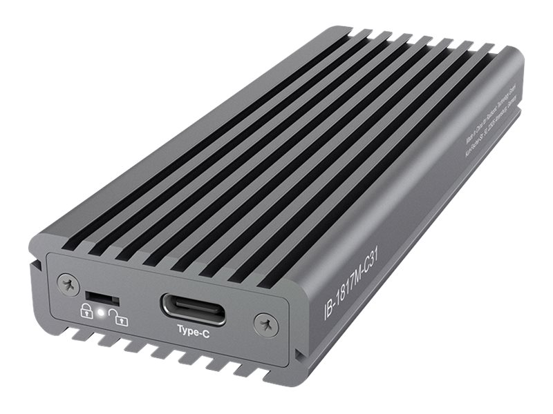 ICY BOX externes Gehaeuse fuer NVME M.2 IB-1817M-C31 M.2 SSD mit USB3.1 Type-C bis zu 10Gbits M-Key mit Schreibschutz + Coolpad ICY BOX externes Gehaeuse fuer NVME M.2 IB-1817M-C31 M.2 SSD mit USB3.1 Type-C bis zu 10Gbits M-Key mit Schreibschutz + Coolpad