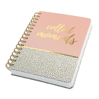 SIGEL Notizbuch mit Spirale Jolie ca DIN A5 punktkariert, rosegoldschwarz Hardcover 240 Seiten, 1 St