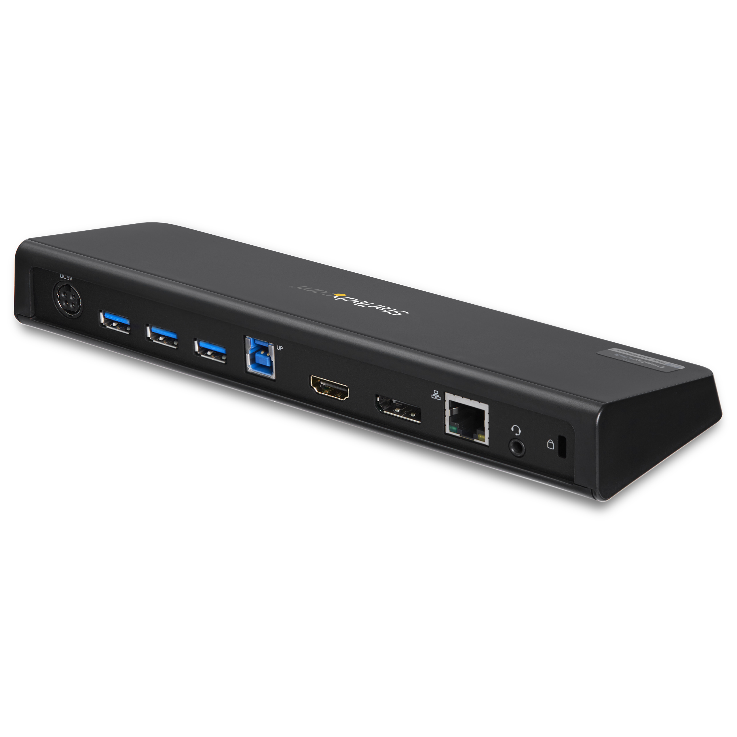 STARTECHCOM USB 30 Docking Station 4K HDMI DisplayPort with Fast Charge Ethernet Audio Universal Docking Station