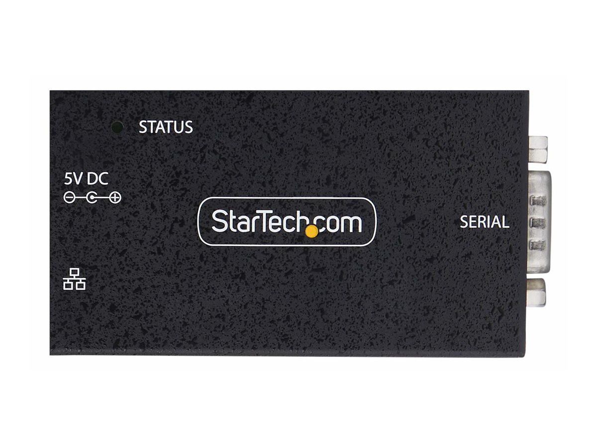 STARTECH.COM 1-Port Seriell auf POE Ethernet Adapter Serial TCP IP Server Wand/DIN Montage RS232 Ethernet Adapter/Konverter