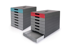 DURABLE Schubladenbox IDEALBOX PLUS grau/blau 776306, DIN C4 mit 7 Schubladen DURABLE Schubladenbox IDEALBOX PLUS grau/blau 776306, DIN C4 mit 7 Schubladen