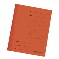 10 herlitz Schnellhefter easy orga Karton orange DIN A4